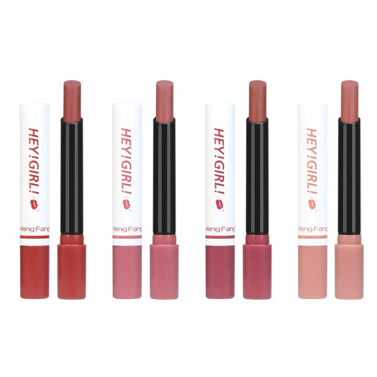 Heng Fang Hey Girl Smoke Tube Matte Lipstick 4Pcs Lyeza