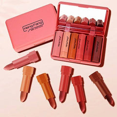 Heng Fang Mini Lipstick 6Pcs Pocket Friendly Makeup Kit Lyeza