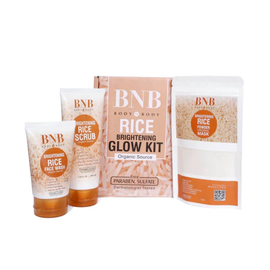 BNB Rice Brightening Glow Kit 3 in 1 Lyeza