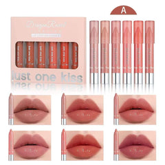 Dragon Ranee Just One Kiss Lipstick Crayon Bundle 6PCS Set-A Lyeza